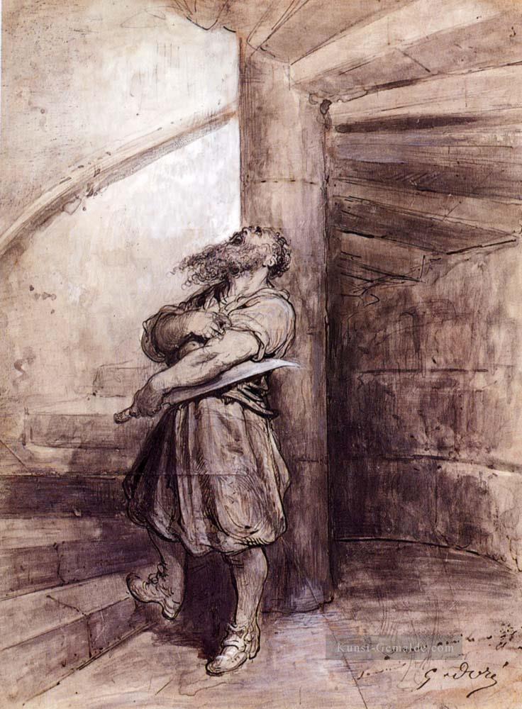 Illustration für Charles Perraults Blaubart Gustave Dore Ölgemälde
